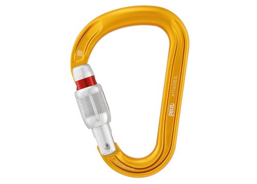 Petzl Verso Belay Device with Attache Screw-Lock Carabiner - Compact, Lightweight Belay Device, for One or Two Rope Strands While Climbing or Rappelling - Grey