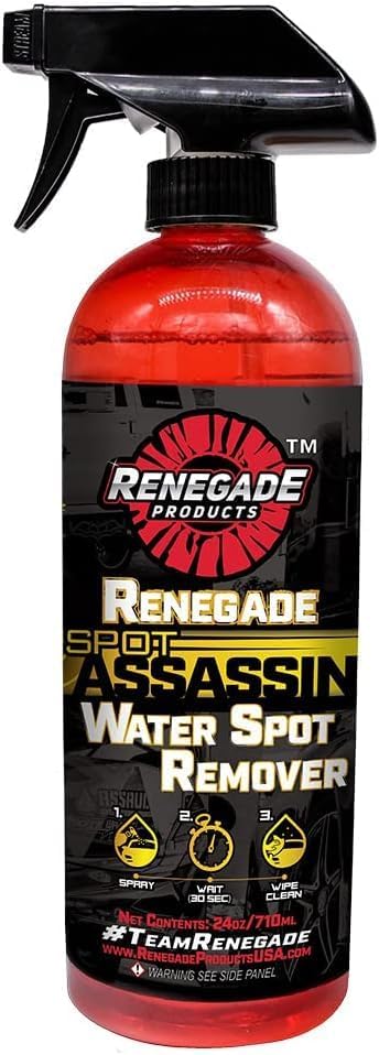 Renegade Products Water Spot Remover - Safe for Polished Aluminum | Non-Acidic 24 Oz Bottle