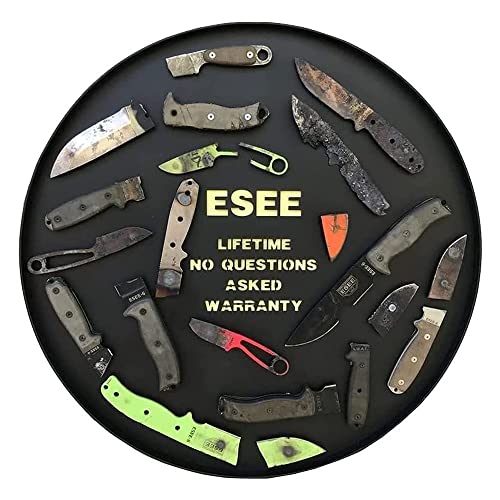ESEE Knives Izula Fixed Blade Knife with Survival Kit, Handles, Sheath, & Clip Plate (Black/Grey Handle)