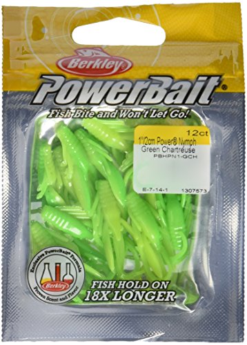 PowerBait Power Nymph Green Chartreuse Fishing Bait - 12 Count
