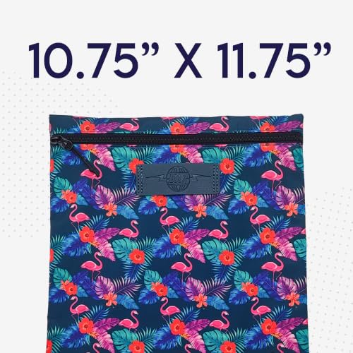 Sprints Water-Resistant Gym & Swim Bag for Sweaty Clothes - Flamingo
