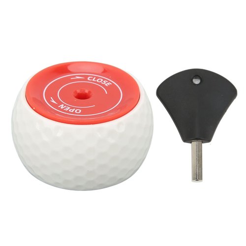 Jopwkuin Practice Putting Ball, Adjustable Weight Putting Practice Trainer Ball Wheel with Instant Feedback, Like 6 Gravity Rings Plastic for Experts