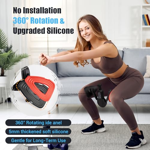 Adjustable Thigh Trainer for Women - 15-80LB Resistance - Black