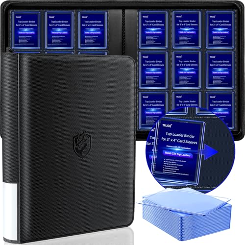 Toploader Card Binder Holds 324 Cards - Waterproof PU Leather