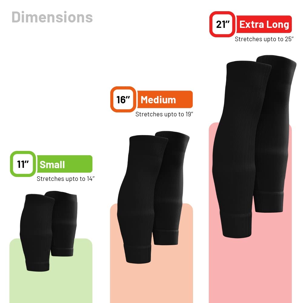 Tekkerz Leg Sleeves - Small, Medium, Extra Long (White, Extra Long)