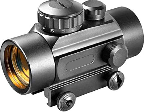 Gotical Ruger 10/22 Weaver and 3/8" Dovetail Mount Dovetail Predrilled Receiver Ruger Rail Mount Adapter (Rail & Red/Green Dot Sight)