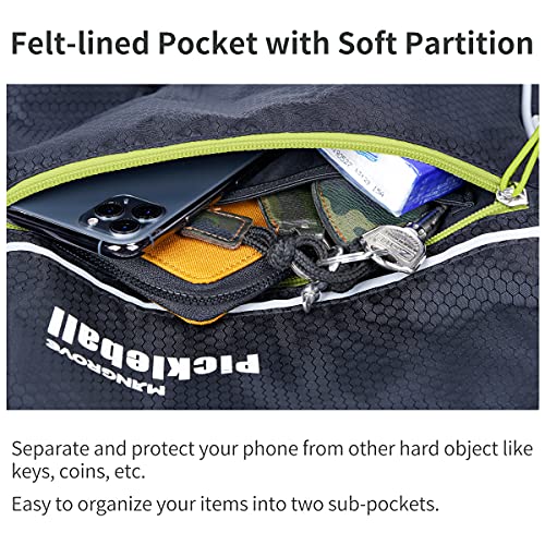 Large Capacity Pickleball Bag with Fence Hook - Green