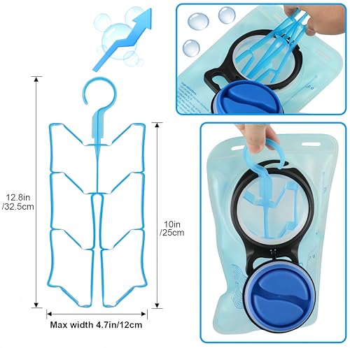 Backpack Hydration Bladder Cleaning Kit - 4PCS with Brushes & Drying Frame