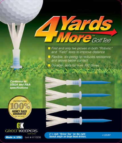 4 Yards More Performance Golf Tees - 3-1/4 Inch Blue