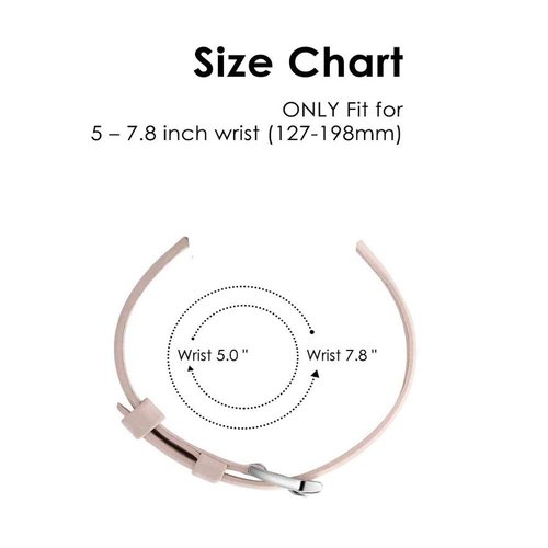 ID208 Plus Smart Watch Band, Lamshaw Slim Vintage Leather Strap Replacement Compatible for Quican ID208 Plus 1.8 Inches, aeac ID208 Plus, WMK ID208 Plus 1.8 Inches Smart Watch, Fitpolo ID208 Plus 1.8'' Smart Watch (Pink)