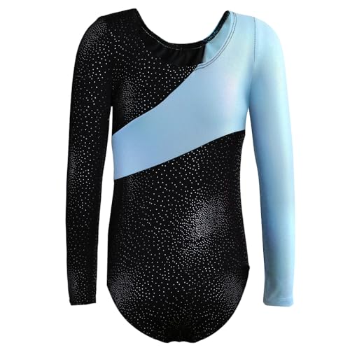 Girls' Long Sleeve Gymnastics Leotard - Toddler 2-14 Years