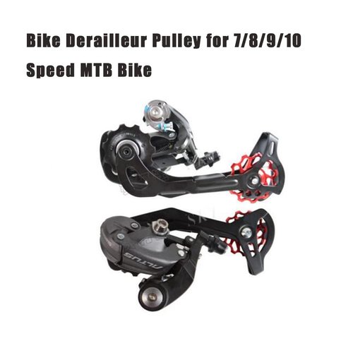 ASHATA Derailleur Pulley 11T Wheels Wheel Ceramic Pulley Aluminium Alloy Roller Accessory Support 7/8/9/10 Speed for (Blue,11T)