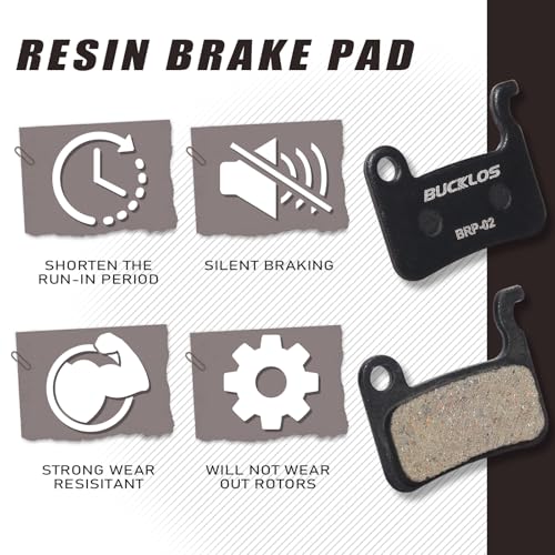 Bike Disc Brake Pads - Resin (2PC) for Zoom & Shimano Deore
