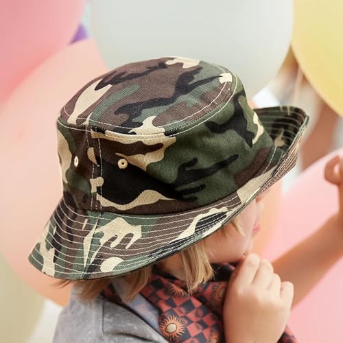 Toddler Bucket Hat - Camouflage Sun Hat for Boys (4-8 Years)