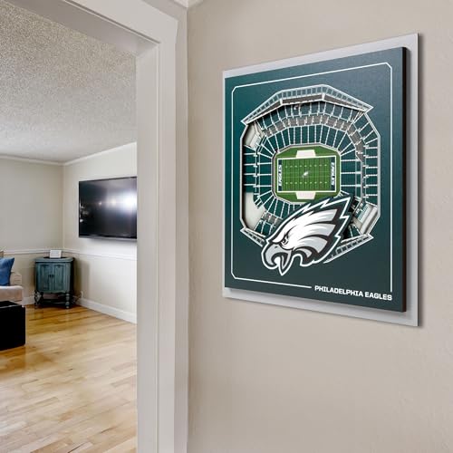Philadelphia Eagles 3D Wall Art - Multi-Layer Stadium Replica