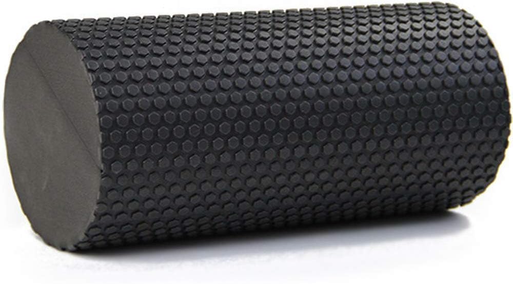 VIPELE High-Density Foam Roller - Round Design for Muscle Recovery & Massage | 11.8" x 6" (Black)