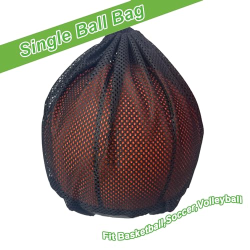 Single Ball Bag,Ball Storage Bag,Mesh Carry Bag with Zipper