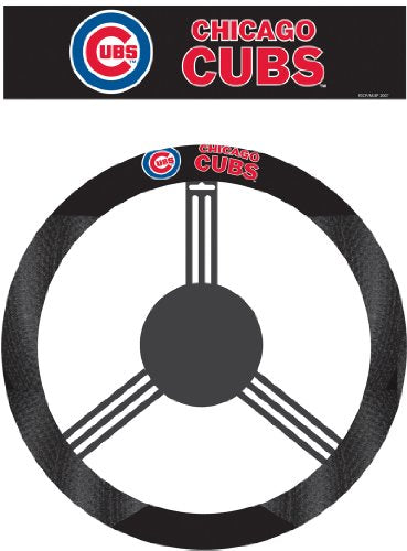 MLB Chicago Cubs Poly-Suede Steering Wheel Cover - One Size