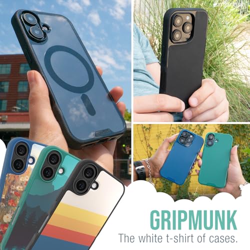 Smartish iPhone 16 MagSafe Case, Gripmunk, Slim Magnetic Grip Black