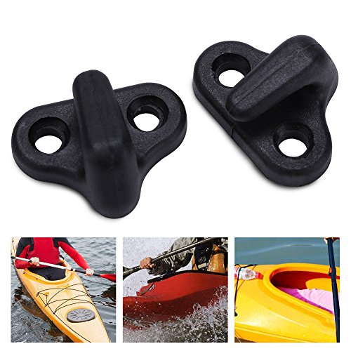 Nylon Kayak Lashing Hooks with Screws - 8 Pack
