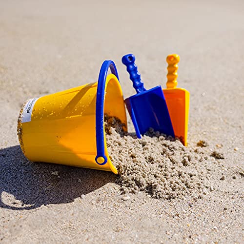 Kids Large Sand Toy Set with Pail, Sieve & Scoops - Heavy Duty Beach Toys for Ages 2.5+