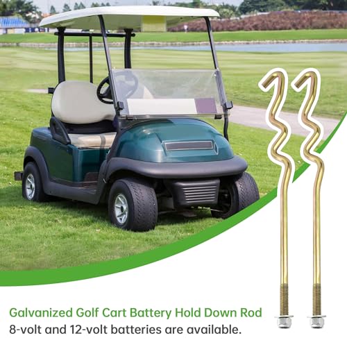 10L0L Golf Cart Battery Hold Down Rods Kit for Club Car Precedent 2008.5+ OEM103374801