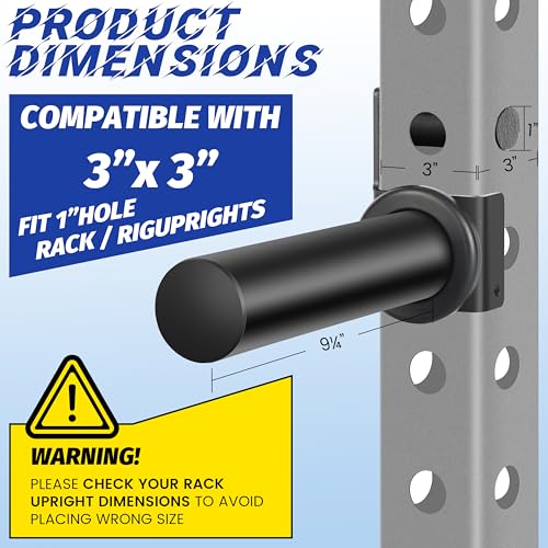 Olympic Weight Plate Holder for 3x3 Rack with 1" Hole - 4 Pack