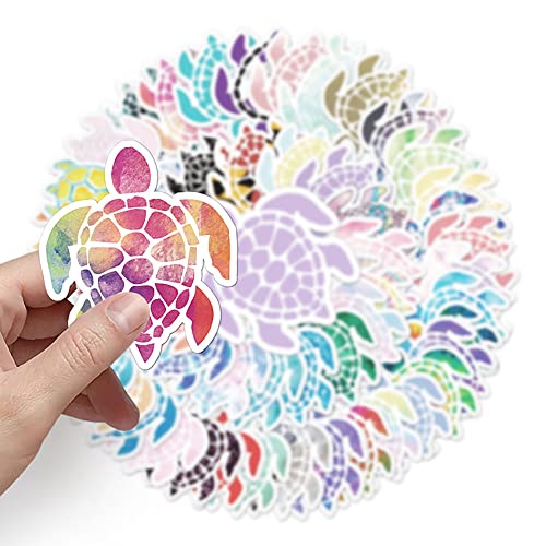 50 PCS Waterproof Colorful Cartoon Sea Turtle Stickers