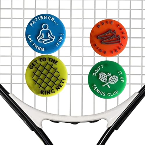 Tennis Vibration Dampeners - Set of 4 Motivational Reminders