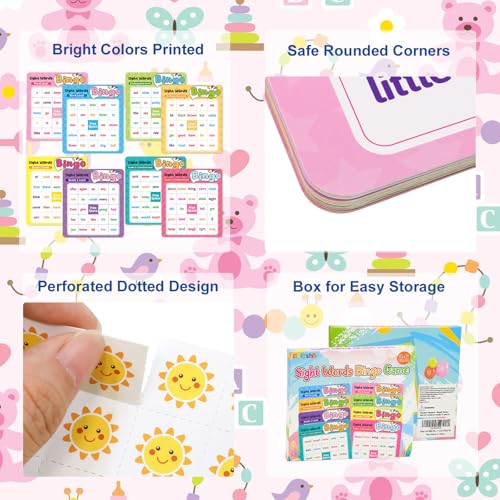 Sight Word Bingo Game for Kids - Fun Learning Activity