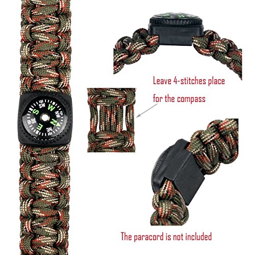 Liquid Filled Button Compass - Durable Hard Shell Design, Pack of 10