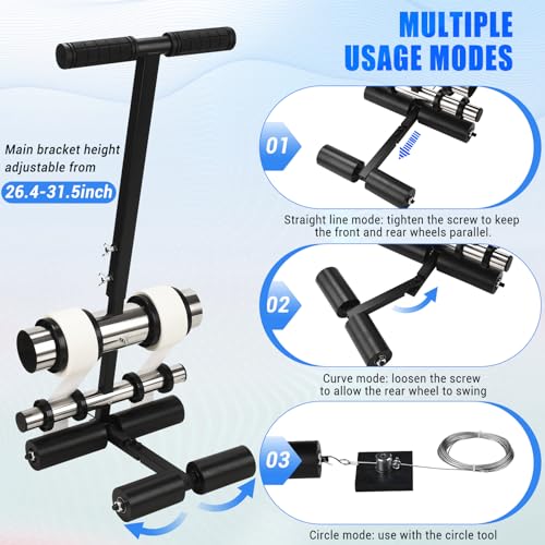 Adjustable Basketball Court Line Tape Applicator - Silver+Black