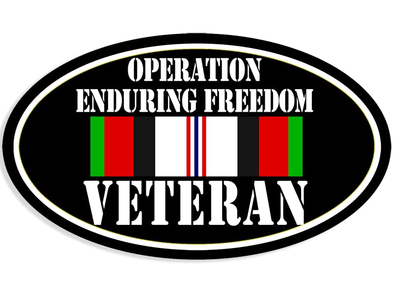 Enduring Freedom Vinyl Sticker - 3x5 Inch Decal for Cars & Laptops