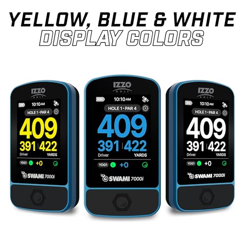 Swami Golf GPS Rangefinder - 2.5” Color Display & Scorekeeper - Blue
