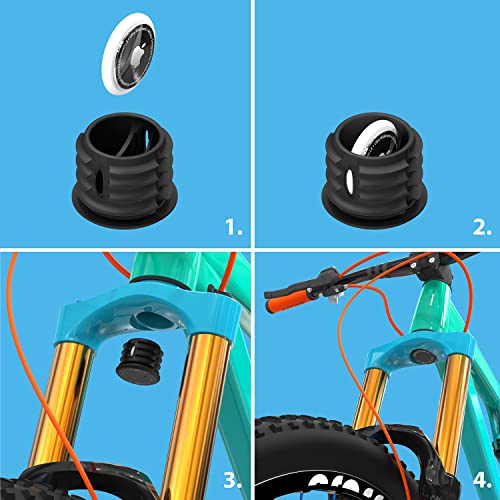 AirTag Mountain Bike Fork Mount - Hidden - 2-Pack