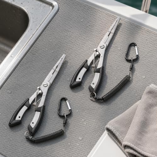 Stainless Steel Fishing Pliers Set - 2 Sizes for Freshwater & Saltwater