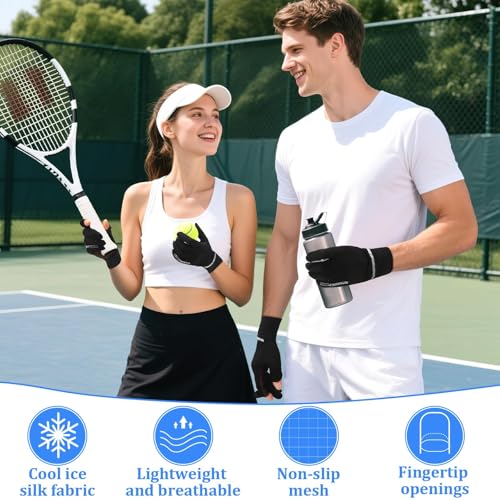 UV Sun Protection Driving Gloves for Women - Black