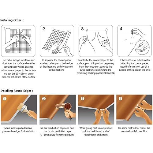 REDODECO Self-Adhesive Retro Pink Floral Wallpaper Paper Shelf Liner Peel & Stick Dresser Drawer Sticker Home Funiture Decorative Paper 17.7inch by 118inch