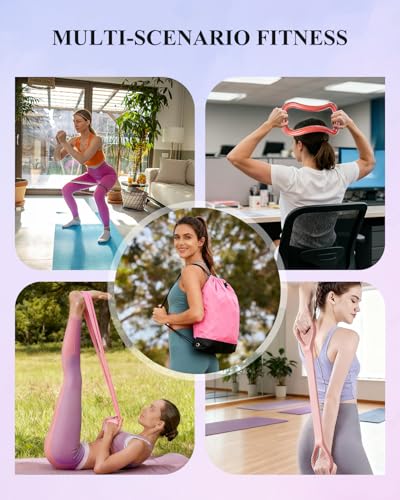 14-Piece Pilates Kit for Home Workout - Ring, Ball & Bands