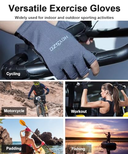 Fingerless UV Protection Gloves - X-Large Grey for Fishing & Outdoor Activities