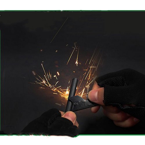 10 Pack Fire Starter Rod Magnesium Rod Flint， Ferrocerium Flint Premium Lighter 8x0.8cm - Glow in The Dark Survival Tool Kit for Outdoor Camping Living Survival DIY Your Own Survival Kit