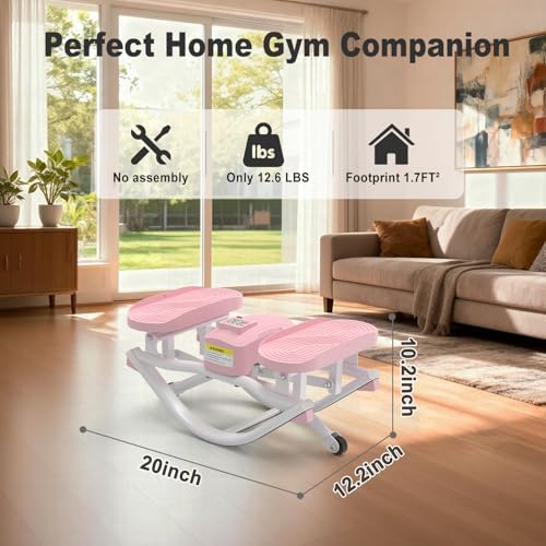 Rock Stepper Exercise Machine - 350lbs Capacity, Pink