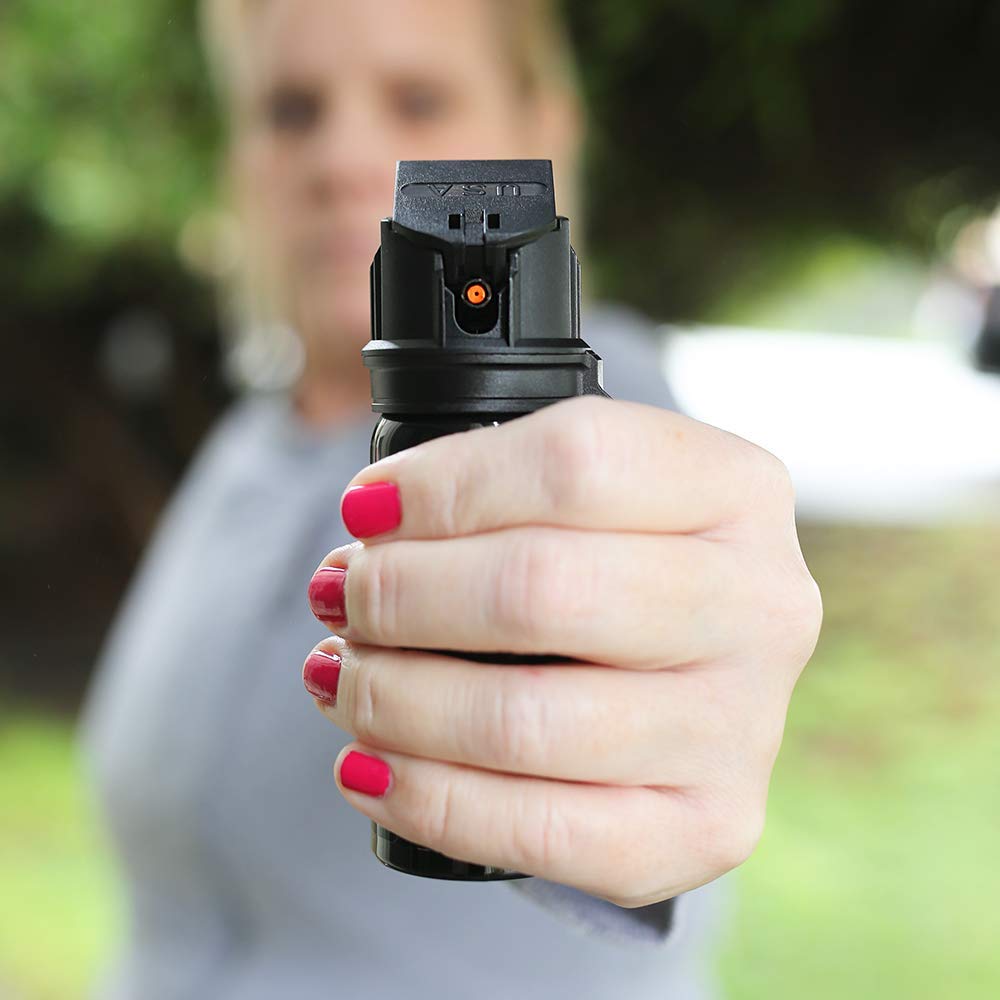Phoenix P360S Pepper Gel from qseel. Maximum Strength Police & Military Grade Pepper Spray, Gel is Better, Sprays at Any Angle 18 feet, Flip-top Safety and Belt Clip Included – 3 Pack