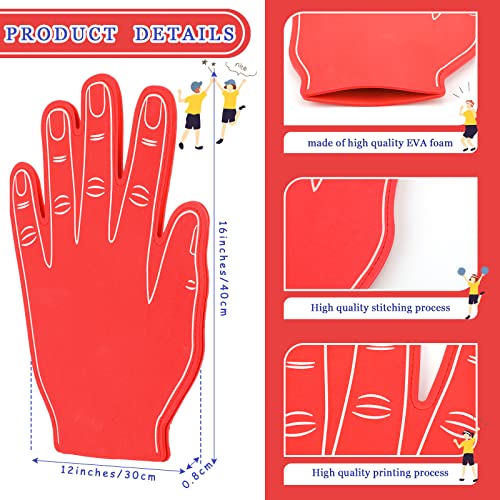 3 Pcs 16 Inch Giant Foam Hand High Five Finger