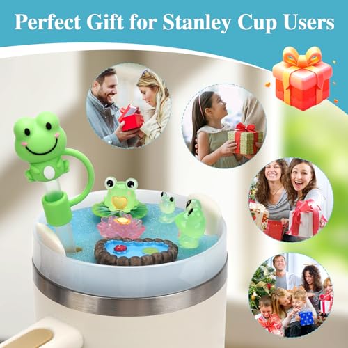 Cute Frog Stanley Cup Lid Accessories - 40oz Topper Decoration