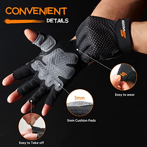 Workout Gloves for Men & Women - Large Weight Lifting Gym Gloves