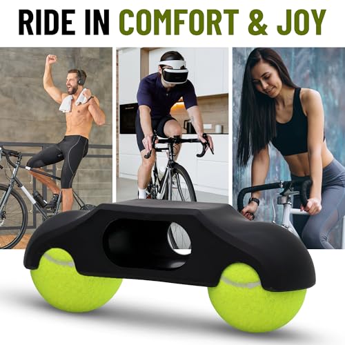 Rocker Feet Adapters with Tennis Balls for Wahoo Kickr Core V2 - 4 Pack