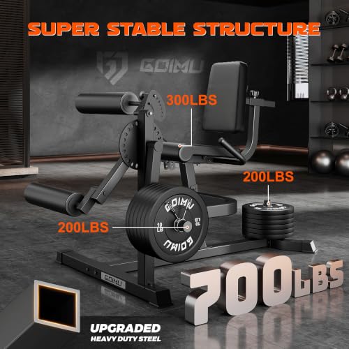 Leg Extension and Curl Machine - Adjustable Home Gym Equipment - Black-Z2