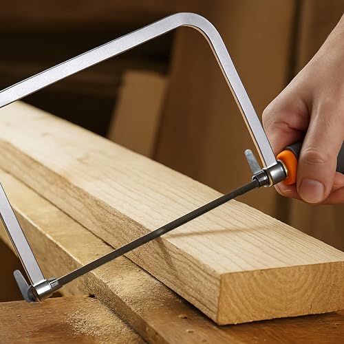 Mutt Tools Premium 6-1/2 inch Coping Saw Blades for Woodworking - Professional Grade Carbon Steel Replacement Blades - 16 Pack Set - Precision Cutting for DIY Projects