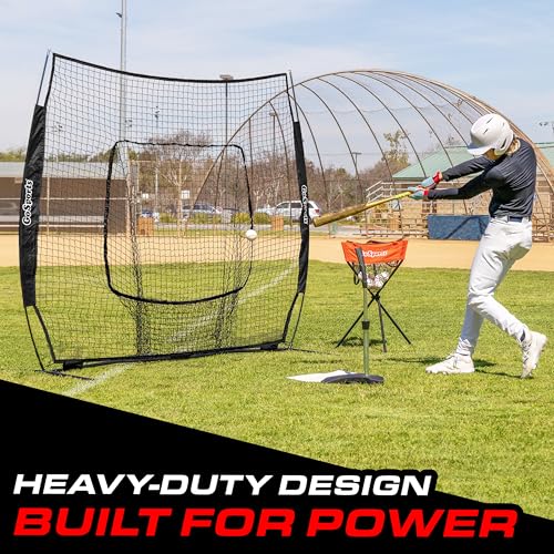 7 ft x 7 ft Baseball & Softball Hitting Net - Black Variation